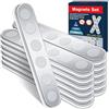 BKSAI 12Pz Magnete Potente Adesivo Magneti al Neodimio N52 Infrangibili | 65x10x2mm Adesivo Piatto Magnetico Striscia per Lavagna Bianca, Decorazione, Frigorifero Cucina e Casa Componenti Fissi