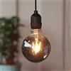 Hellum Lampada a sospensione a LED con batteria e telecomando, dimmerabile, lampadina grigia senza corrente per esterni e interni, lampada a sospensione decorativa impermeabile con timer, 150438