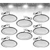 wowspeed 500W Faretti a Soffitto a LED per Interni 8PCS, 50000LM UFO LED High Bay Light 6500K Lampada da Officina Industriale, IP65 Impermeabile Plafoniera per Garage, Officina, Fabbrica, Magazzino