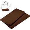 PH PandaHall 2pz Fondo per Borsa Interno Base per Borsa in Feltro Marrone, 34x16.5cm Base Shaper Inserto Inferiore Rettangolo per Uncinetto Borsetta Zaino Borse Tote, Spessore 8mm