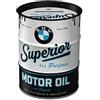 Nostalgic-Art Salvadanai retrò, 600 ml, Official License Product (OLP), BMW - Superior Motor Oil - Idee regalo per amanti BMW, salvadanaio in metallo, design vintage