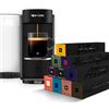 Nespresso Vertuo Up - Macchina da Caffè in Capsule + 10 Confezioni di Capsule, 7 Formati di Tazza, Tecnologia Centrifusion, Riscaldamento Rapido, Serbatoio 1.4L, Design Compatto, Grigia (ENV200.GY)