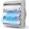 VEVOR Ventilatore Estrattore con Serranda 312mm 1250CFM Alette Automatiche | Aspiratore da Parete, Struttura in Acciaio, Motore AC a Basso Rumore, per Sottotetto, Garage, Fienile e Serra, Argento