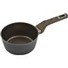 zanetti, Casseruola TERRA Alto Spessore, Casseruola Antiaderente in Alluminio 1 Manico Soft Touch Effetto Legno, Adatta a Tutti i Piani Incluso Induzione, Diametro 16 cm, Pack Riciclato