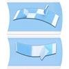 BSITSSS 72 Pezzi Nastro Biadesivo per Capelli, Invisibile Biadesivo Extension Capelli, Impermeabile Blu Nastro Adesivo Sostitutivo per Tape Extension Parrucche e Capelli Naturali Sostituzione Quotidia