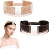 Tarqite 2 pezzi di Fascia Elastica per Parrucche, Fascia Antiscivolo in Velluto, per parrucche da donna e uomo, per sport e yoga (color pelle + marrone scuro)