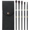 MSQ Set di 5 pennelli da trucco per ombretto, con custodia