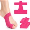 XIJEQOW 30 Pezzi Cerotti per Alluce Valgo, Correttore Alluce Valgo Donna e Uomo, Nastro Kinesiologico Pre-tagliato per Sollievo dal Dolore, Bendaggio Muscolare Traspirante e Sottile, 9.3x9cm, Rosa
