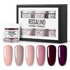 RoseFlower Polvere da Immersione Kit Starter per Unghie, Kit di Polveri per Unghie Nude in 6 Colori - Manicure da Salone fai da te a Casa
