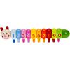 Mousehouse Gifts Giocattolo tradizionale in legno a forma di bruco 1234 con puzzle con numeri Regalo educativo per bambini