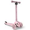 Mainely Personalizzato Scoot and Ride Highwaykick 3S Rose - pieghevole e regolabile in altezza - ruote LED - per bambini dai 3 anni in su - con nome personalizzato