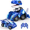 HappyGoLucky Dinosauri Transform Macchina Telecomandata, Giochi Regalo Bambino 3-12 Anni