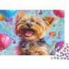 G9X5T3Y7 Cane Felice Festa Colorata Puzzle 1000 Pezzi Puzzle per Adulti Gioco di Puzzle 1000 Pezzi Puzzle Carta Relax Decorazione Regalo 38x26cm/1000pcs