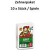 ASS Confezione da 10 pezzi / 10 assi Altenburger - Skat - Immagine francese - Foglia francese - Gioco di carte / Gioco di carte
