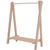 OVAQUIXI Appendiabiti in Legno in Miniatura per Casa delle Bambole, Elegante Supporto da Pavimento per Esposizione di Vestiti della Casa delle Bambole, Appendiabiti in Miniatura in Legno di Betulla,