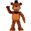 Jazwares Five Nights at Freddy's 14 Poseable Sound Freddy Fazbear Peluche - 5 suoni, 1 clip per canzoni e occhi scuri - Età 8+