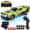 Eirolace Lamborghini Huracán STO Auto Radiocomandata, Scala 1:24, Auto Giocattolo Lamborghini con Licenza Ufficiale, Auto RC da Drift ad Alta Velocità 25 km/h con Luci a LED (Vernice - Verde)