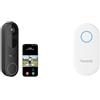 Reolink 2K 4MP Campanello Senza Fili a Batteria con Chime Plus, Videocitofono Wireless, Visuale 150°x150°, Rilevamento IA Persone/Veicoli/Pacchi, WiFi 2,4/5 GHz, Audio Bidirezionale