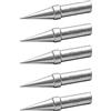 Weller WE1010 - Punta per saldatura, conica, 0,8 mm, 5 pezzi