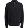 JACK & JONES Jjspence Knit Polo LS Jjspence Knit Polo LS Uomo (Pacco da 1)