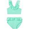 Amazon Essentials Set Bikini Due Pezzi con Volant Bambine e ragazze, Verde Menta Brillante, 5 anni