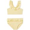 Amazon Essentials Set Bikini Due Pezzi con Volant Bambine e ragazze, Giallo Chiaro, 2 anni