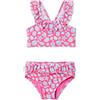 Amazon Essentials Set Bikini Due Pezzi con Volant Bambine e ragazze, Conchiglie Rosa Acceso, 8 anni