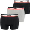 Levi's Boxer, Boxer Uomo, Nero/Grigio, S