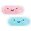 AYBUY Ghiaccio Gel Riutilizzabile Bambini, 2 pezzi Cuscinetti Refrigeranti per bambini, Impacco Caldo Freddo con Freezer e Microonde, Borse di ghiaccio per Punture di Insetti, Rosa+Blu