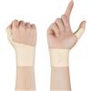 Beugo Tutore Pollice regolabile, 2Pcs Tutore Dito A Scatto Pollice, Tutore Pollice Elastico, Tutore Polso-Pollice per Lavoro quotidiano, fitness, esercizio, Arancione beige