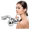 JYtop Massaggiatore del rullo del corpo del fronte 3D Massaggiatore del fronte Rullo Y-Shape Sliver Maschera Viso Corpo Spa