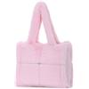 EVEOUT Borsa Tote Peluche per Donne,Elegante Borse a Spalla Colore Puro Soffice in Morbida Pelliccia Sintetica per Outfit Invernale