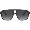 Armani Exchange AX Armani Exchange Occhiali da sole rettangolari Ax4104s Uomo, Nero/Grigio Gradiente, 61 mm