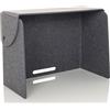 HJH Office Parete divisoria Acustica per Ufficio e casa FLEXMIUT Fold Parete divisoria Acustica Pieghevole, divisorio Portatile per scrivania, Grigio