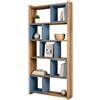 Dmora Libreria Monarch 80x22x170h cm Marrone Noce 4 Ripiani Installazione Libera, Biblioteca Sfumatura Colore Struttura Noce