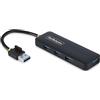 StarTech Hub USB-A 4 Porte 5Gbps, Alimentato via USB (H5A4A-USB-HUB) | USB 3.0, Splitter Multiporta, Ideale per Viaggio