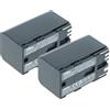 vhbw 2x batteria sostituisce Canon BP-975, BP-955, BP-925, BP-950G per videocamera camcorder (3600mAh, 7,4V, Li-Ion)