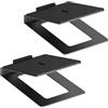 myWall my wall Supporto per altoparlanti da tavolo - HS33-2L, 2 altoparlanti con tappetino anti-vibrazione, angolo di inclinazione di 16°, portata fino a 10 kg, supporto per scatole PC o monitor da studio