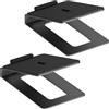 myWall my wall Supporto per altoparlanti da tavolo - HS33-1L, 2 altoparlanti con tappetino anti-vibrazione, angolo di inclinazione di 16°, portata fino a 10 kg, supporto per scatole PC o monitor da studio