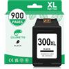 COLORETTO 300XL Cartuccia d'inchiostro Sostituzione per HP 300 XL Compatibile PhotoSmart D110a C4780 C4750 C4700 C4685 C4680 C4600 DeskJet F2492 F2480 F2420 D2660 D2560 2410 inchiostro Stampante Nero