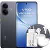 vivo V60 Lite 5G, confezione con Buds Air3+caricatore 90W, Batteria BlueVolt 6500 mAh, AI Cameraphone con sensore Sony IMX882 50MP, Aura Light,8+8GB RAM,256GB ROM,display AMOLED da120Hz,IP65, NFC