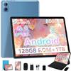 Dghrti Tablet 10 pollici Android, 22GB RAM+128GB ROM/TF 1TB, 8-core 2.0GHz, 8000mAh, UFS 2.1 Flash, Corpo in Metallo, 5G WiFi, BT5.0, 8+5MP, Widevine L1, Con Tastiera e Mouse, Blue