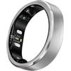 RingConn Anello Intelligente Gen 3 con Monitoraggio della Pressione, Sonno, Fitness e Frequenza Cardiaca, Avvisi a Vibrazione, Senza Abbonamento App, Batteria fino a 14 Giorni(Argento Spazzolato,15)