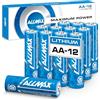 ALLMAX BATTERY Batterie Allmax AA al litio Maximum Power (12 Pezzi) - Lunga durata, a prova di perdite, conservazione fino a 20 anni - Perfette per telecamere di sicurezza blink - 1.5V