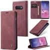 Sojlecyu Cover per Samsung Galaxy S10e Custodia, a Libro Portafoglio in Premium Pelle PU Porta Carte Flip Case Supporto Protezione Case Cover per Samsung Galaxy S10e, Vino Rosso