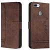 Bravoday Cover per Huawei Honor 9 Lite/Huawei P Smart/Huawei Enjoy 7S, Flip Custodia in Pelle PU Portafoglio Custodia per Huawei Honor 9 Lite/Huawei P Smart, con Slot per Schede, Marrone