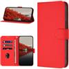 YIRRANZD Cover per Samsung Galaxy A54 5G, Custodia a Libro in PU Pelle [Slot Carte] Premium Flip Caso Portafoglio, Antiurto Wallet Case Cover per Samsung A54 5G (Rosso)
