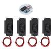 Vomtaric Set di 4 altoparlanti 3W 8 Ohm con connettore JST PH 2.0 a 2 pin, mini altoparlante audio per Arduino Progetti DIY Robotica TV LCD Monitor, modulo altoparlante compatto durevole e suono chiaro