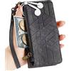 Rnrieyta Miagon Cerniera Portafoglio Custodia per Samsung Galaxy S20 Fe,Magnetica Geometria Cover Protettiva Libro con Porta Carte Flip Caso con Cinturino da Polso