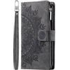 Rnrieyta Miagon Cerniera Portafoglio Custodia per Xiaomi Poco X5 PRO 5G,Magnetica Totem Fiore Goffratura Cover Protettiva Libro con Porta Carte Flip Caso con Cinturino da Polso